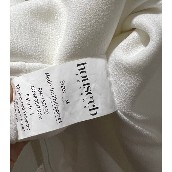 House of CB Holly White Plunge Mini Dress Size M Medium - Picture 4 of 7